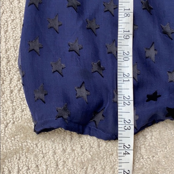 Diane von Furstenberg navy silk peasant blouse - Picture 7 of 13